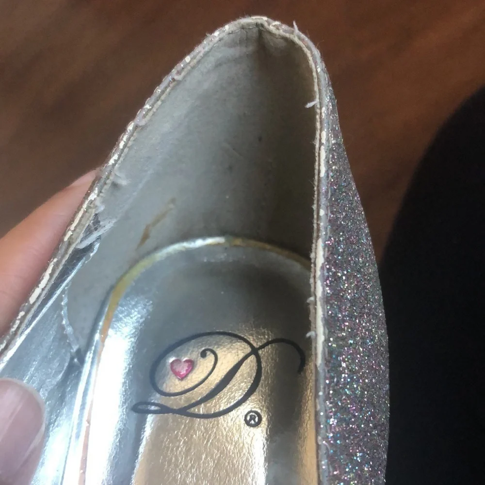 Glitter prom heels formal party wear size 8.5